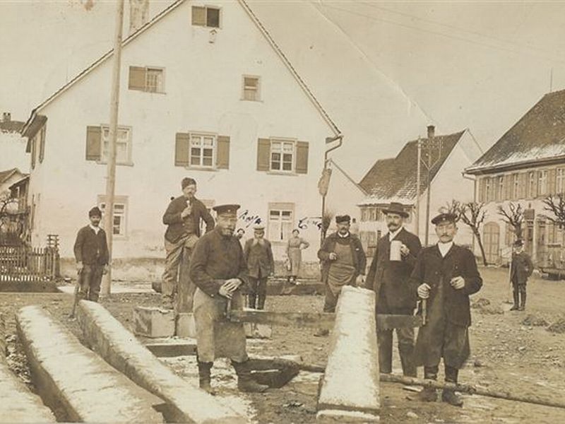 Feldpostkarte Bahnbau